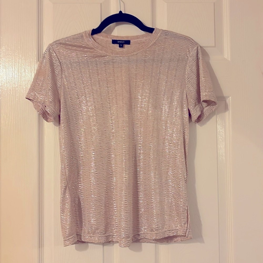 Shiny Baby Pink Top